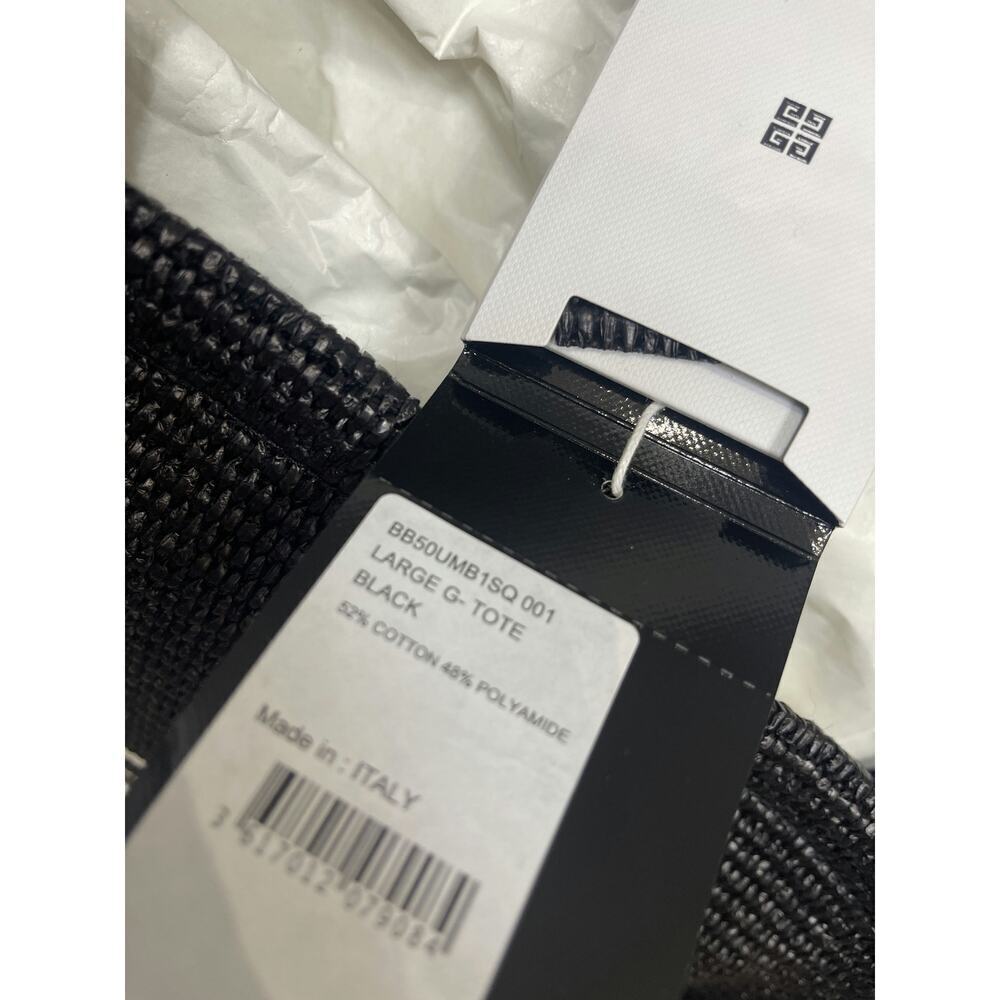 Givenchy Paris Black Woven Raffia Large Tote Bag - Picture 3 of 4